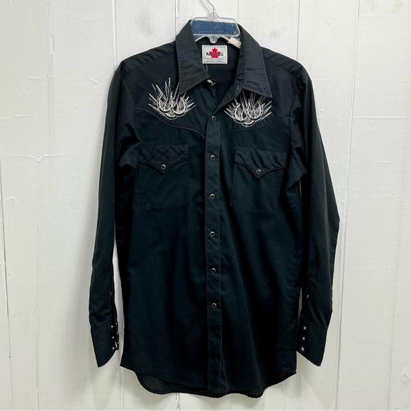 MWG VINTAGE Embroidered Western Rockabilly Shirt - Picture 1 of 10
